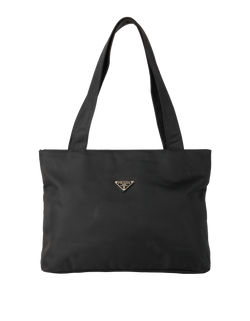Vintage Logo Tote, Nylon, Black, MII, 1*